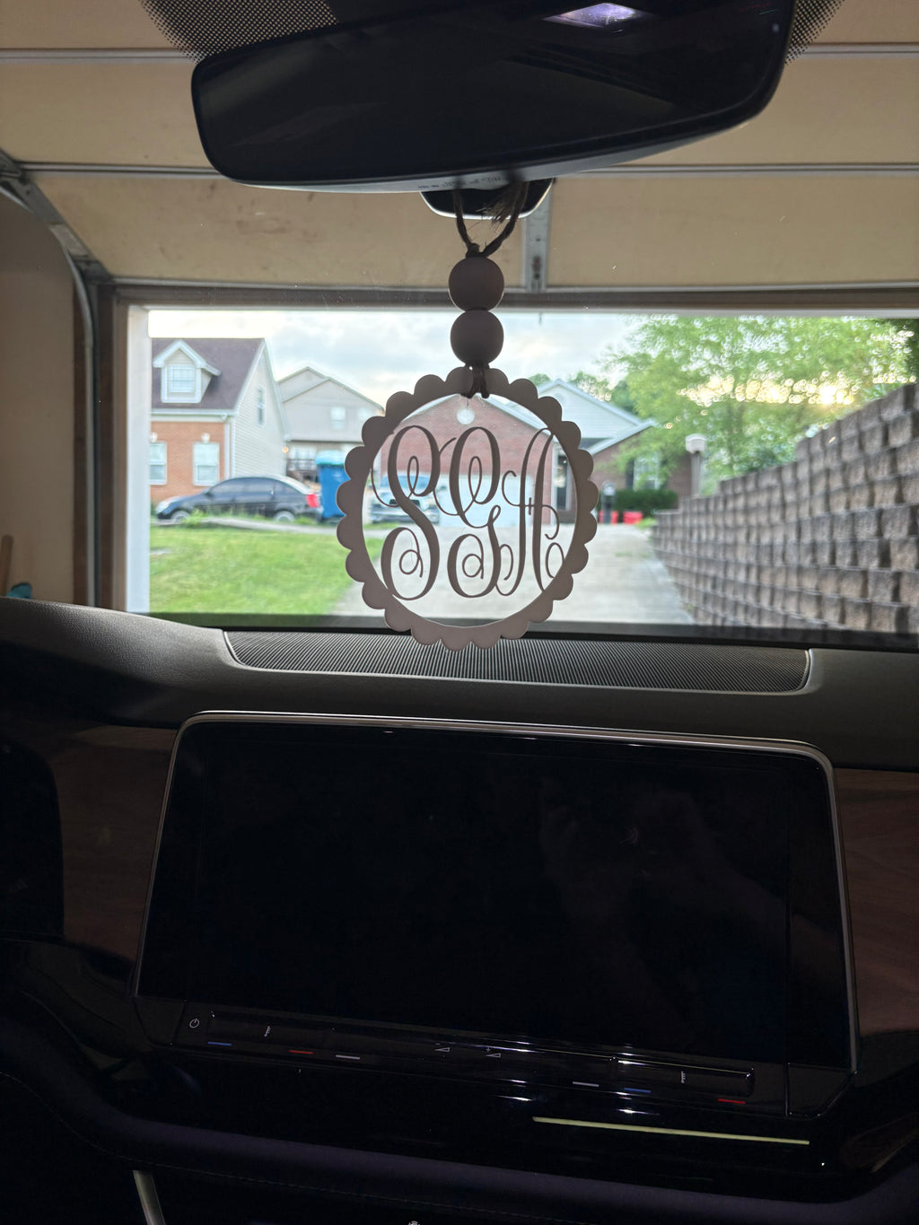 Monogrammed Car Hanger