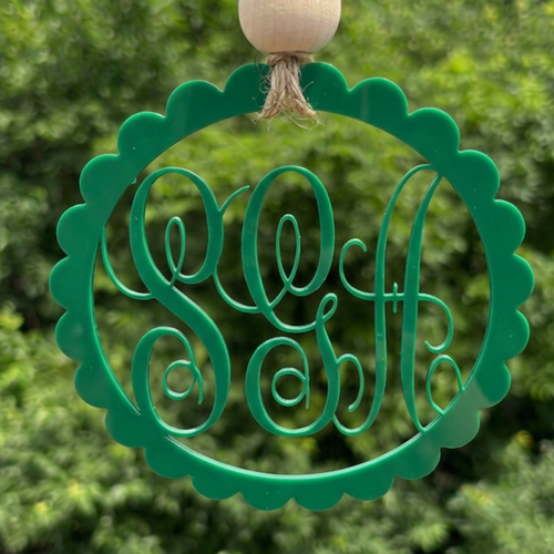 Monogrammed Car Hanger