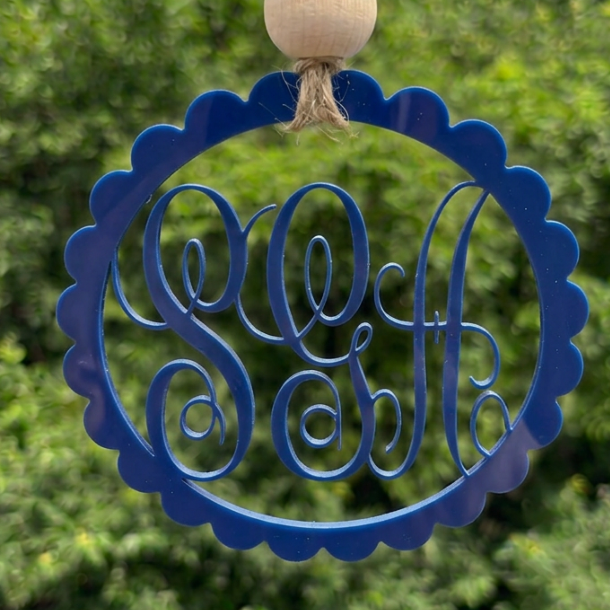 Monogrammed Car Hanger