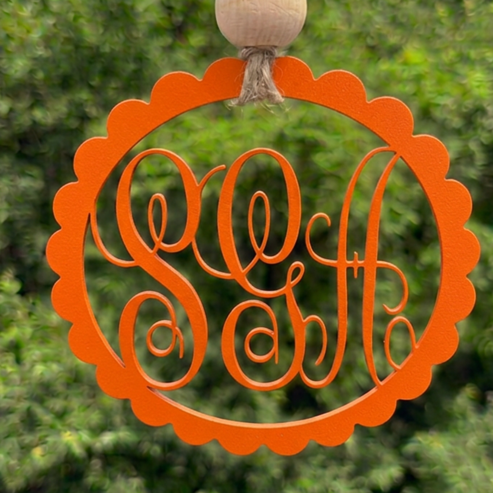 Monogrammed Car Hanger
