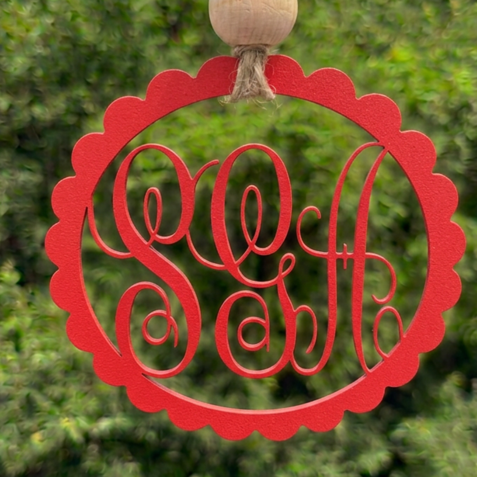 Monogrammed Car Hanger