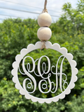 Monogrammed Car Hanger
